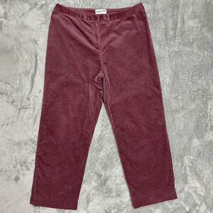 VTG Pendleton Wine Corduroy Pants Womens Sz 12 Straight Leg Ankle Workwear 90s